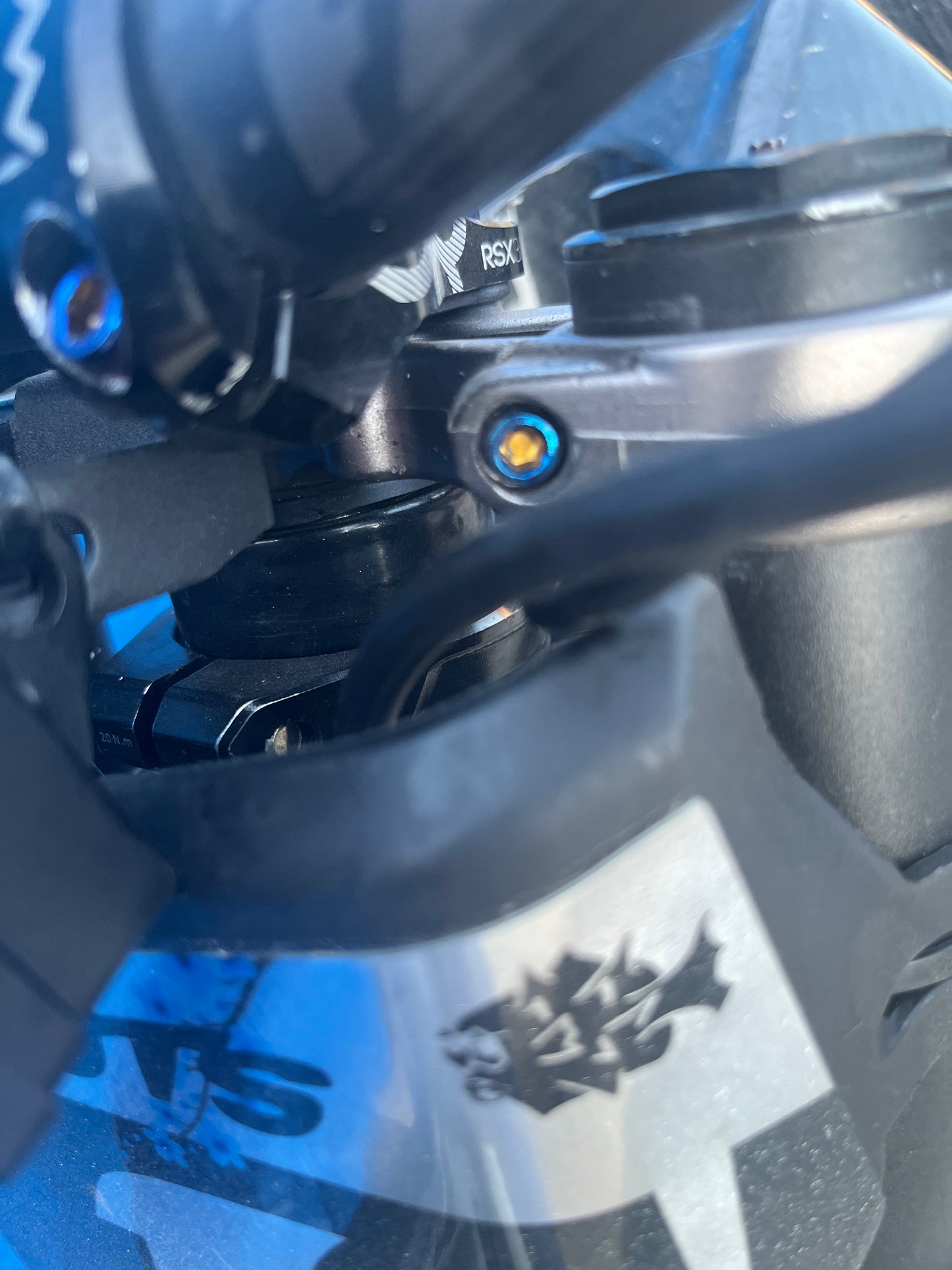 Titanium Triple Clamp Bolts