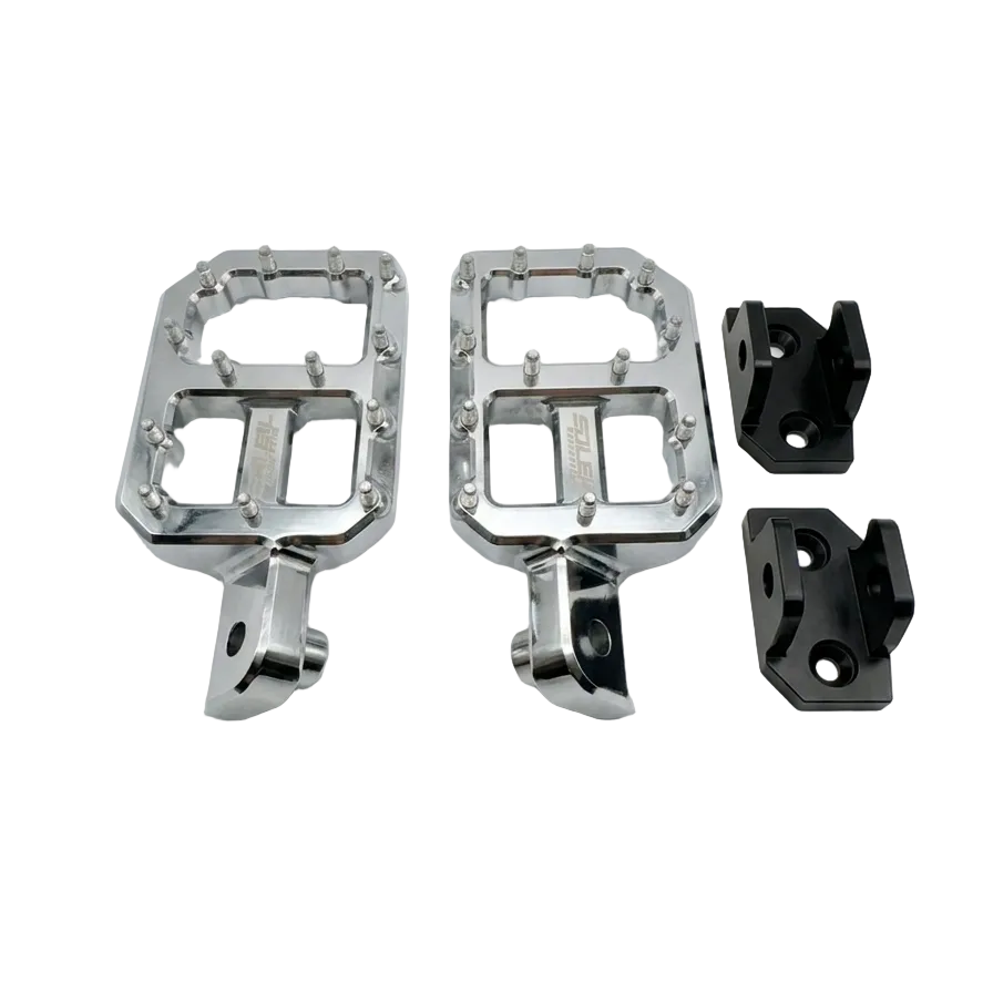Upgraded CNC Pegs — Black , Chrome with Silver or Jet Blue Spikes